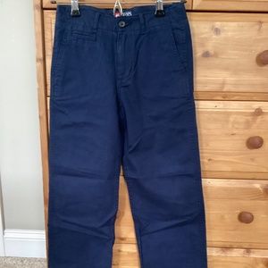 Chaps Boys Size 8 Navy Blue Chino Pants